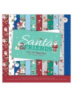 ΜΠΛΟΚ ΧΑΡΤΙ SCRAPBOOKING 12Χ12 24ΤΕΜ - SANTA AND FRIENDS